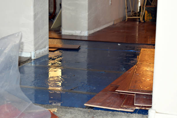 Professional Sewage Cleanup technician working in Creston, WA